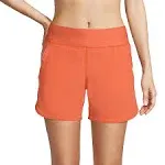 Lands' End Women's 5" Quick Dry Swim Shorts with Panty