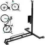 YueTong Bike Stand Heavy Duty, Vertical and Horizontal Bike Storage,Upright Bicycle Stand Indoor,Standing Bike Rack for Garage Floor,Suit for Mtb,roa