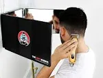 the 360 Mirror - 3 Way Mirror for Self Hair Cutting - Adjustable Trifold Barber