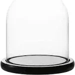 | Decorative Clear Glass Dome/Tabletop Centerpiece | Cloche Bell Jar Display ...