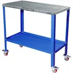 KASTFORCE KF3002 Rust-Free 36”×18” Welding Table 1200 lbs Loading Capacity, Wedling Cart Universal Work Table with 5/8" Holes, Top Thickness Up to 10g