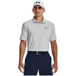 Under Armour Men's Performance 3.0 Stripe Golf Polo Grey/White S