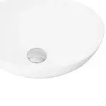 STYLISH 15" White Oval Ceramic Vessel Bathroom Sink P-221