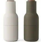 Open Box - Bottle Grinders - Set of 2 - Hunting Green/Beige - Walnut