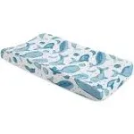 Crane Baby Parker Quilted Change Pad Cover - Leaf