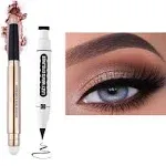 Daeuwiutr Warm Gold Shimme Eyeshadow Stick Makeup and Waterproof Eyeliner Stamp Set Eyeliner Liquid Line Creamy Eyeshadow Pencil Multidimensional Eye