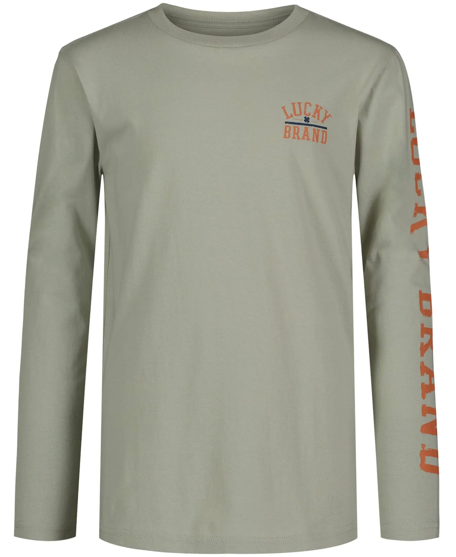 Lucky Brand Boys' Long Sleeve Crew Neck T-Shirt