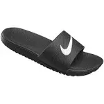 Nike Kawa Kids' Slide Sandals, Boy's, Size: 12, Black White