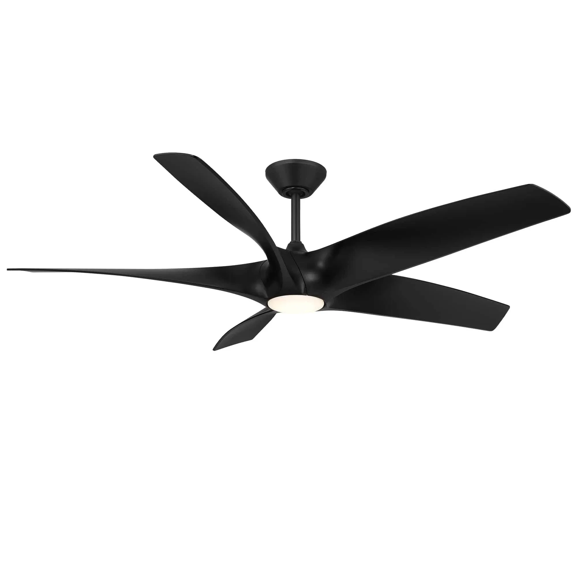 Modern Forms FR-W2401-62L-MB Zephyr 62 inch Matte Black Downrod Ceiling Fan