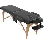 civama Massage Table Massage Bed Portable, 29 lbs Light Weight 2 Section Foldable Tattoo Bed Facial Care Spa Lash Bed Height Adjustable Sturdy