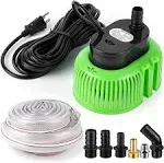 Pool Cover Pump Above Ground, Water Pump for Pool Draining, Submersible Water Pump Sump Pump with 16 Ft Drainage Hose & 25 Ft Extra Long Power Cord (650GPH-Green, Green)