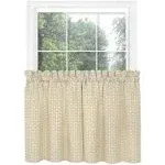 Achim Bedford Window Curtain Tier Pair, Tan