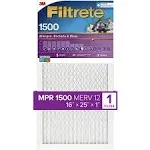 Filtrete Pleated Air Filter, Ultra Allergen Reduction Electrostatic, 16" x 25" x 1"