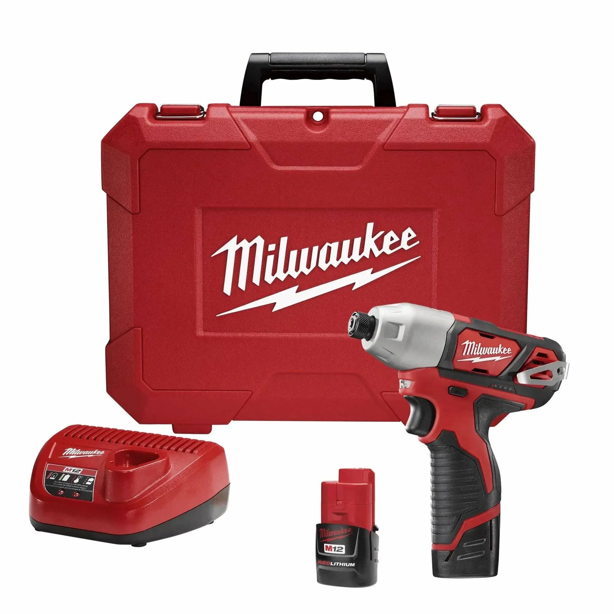 Milwaukee 2462-22 M12 1/4 Hex Impact Driver Kit