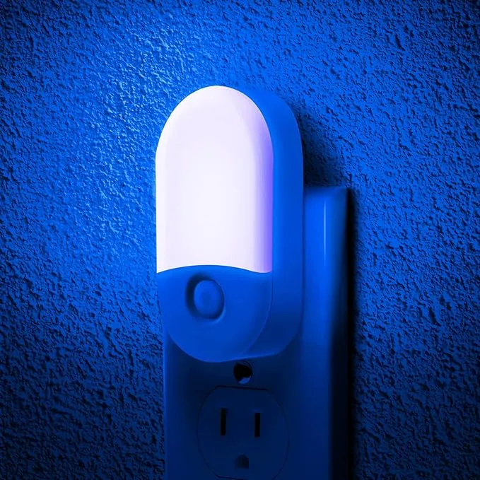 LOHAS Night Light for Kids [2 Pack], 8-Color Changing Night Lights Plug into Wall, RGB LED Night Light, Nightlight with Light Sensor, Cute Night Light for Bathroom Decor, Children Room, Kids Gift