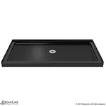 DreamLine DLT-1136600-88 Slimline 36" D x 60" W x 2 3/4" H Center Drain Single Threshold Shower Base in Black