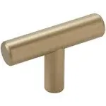 Amerock Corp Bar Pulls 1-15/16 in 49 mm Length Golden Champagne Cabinet Knob ...