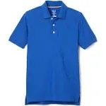 French Toast Royal Blue Boys Short Sleeve Pique Polo Shirt