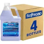 Softsoap Moisturizing Hand Soap, Refreshing Clean, 1 Gallon, Clear, Carton of 4 Bottles