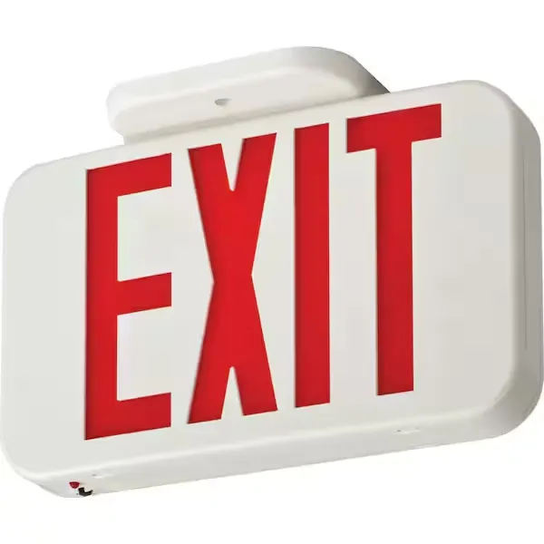 Lithonia Lighting Contractor Select EXRG 3.6-Volt Backup Battery Integrated LED White Exit Sign EXRG EL M6