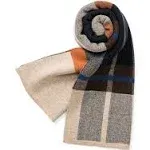 Villand Men's Australian Merino Wool Tartan Knitted Scarf