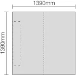 Schluter Kerdi-Shower Side Linear Tray 55in. x 55in.