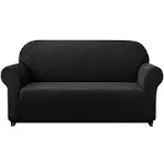 Subrtex 1-Piece Spandex Stretch Slipcover Sofa, Black