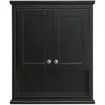 Wyndham Collection Deborah Wall-Mounted Storage Cabinet in Dark Espresso