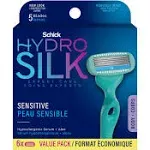 Schick Women's Hydro Silk Sensitive Care Razor Blade Refills - 6 ct