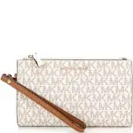 Logo Jet Set Double-Zip Wristlet