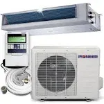 Pioneer RYB-22 Series Ducted Mini Split Inverter Concealed Air Handler RB012GMFILDFHD - 208/230V, 12,000 BTU