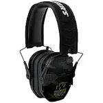 Walkers Razor Slim Electronic Ear Muffs with NRR 23 dB, Gray Multicam 