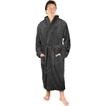 NY Threads Men's Luxurious Shawl Collar Fleece Bathrobe