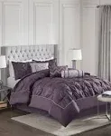 Madison Park Laurel 7 Piece Comforter Set King / Plum