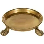 Round Clawfoot Dish — by Alice Lane Home Collection — Gold — for Home Decor, Candles, Jewelry, Perfume, Cosmetics, and Coffee Table