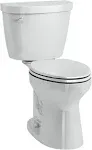 Cimarron Comfort Height Revolution 360 2-Piece 1.28 GPF Single Flush Elongated Toilet in White, Seat Not Included