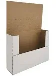 50 Pack 7.5 x 5.5 x 2&#034; Corrugated Easy-Fold Mailers, Height Adjustable Small ...