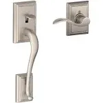 Schlage Addison Satin Nickel FE285 ADD 619 ACC ADD Front Entry W/Interior Lever