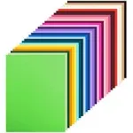 108 Sheets Bright Hard Construction Paper Colorful Cardstock,8.27x11.6 Inch Colored Card Stock Pastel for DIY Craft,Scrapbook Paper Back to School Supplies (120GSM & 250GSM MIXED)