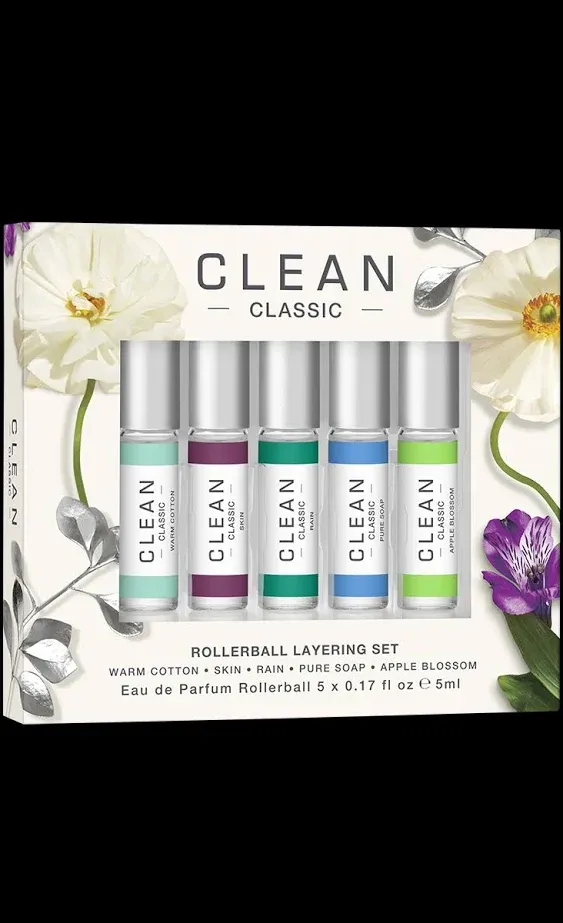 Clean Classic Rollerball Layering Set – 5 Fragrances