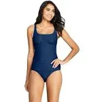 Lands end square neck underwire Tankini Top