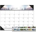 House of Doolittle Recycled Full Color Monthly Desk Pad Calendar