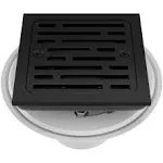 Delta DT062412 4" Tile-In Square Shower Drain - Matte Black