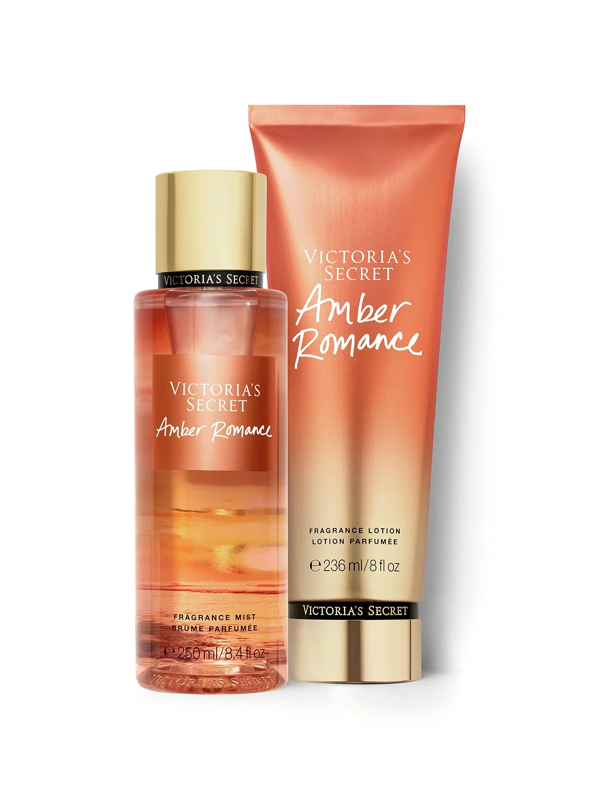 Victoria&#039;s Secret Amber Romance Fragrance Lotion + Fragrance Mist Duo Set 