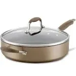 Anolon Advanced Home Hard-Anodized Nonstick Sauté Pan with Helper Handle and Lid ...