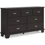 Ashley Covetown Dresser - Dark Brown