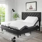 Sha CERLIN Basic Twin-XL Size Adjustable Bed Base Frame with Motor 1.0, Motorized Head & Foot Incline, Zero-Gravity, Wireless Remote