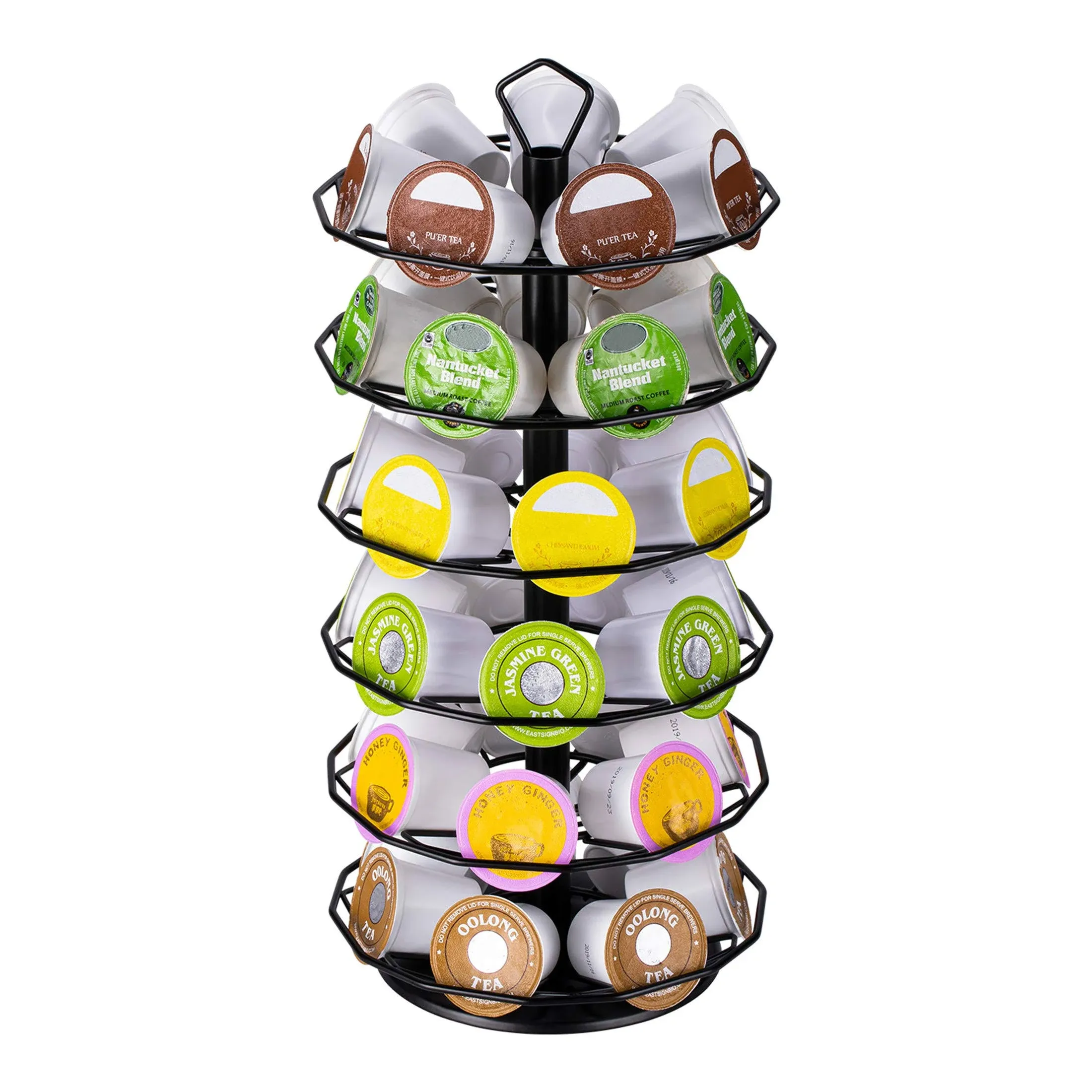 42 K Cup Carousel For Keurig Pod Holder Stand Coffee Pod Holder For Kcup Pods 6