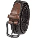 Columbia Men's Braided Belt-Casual Dress with Single Prong Buckle for Jeans Khakis