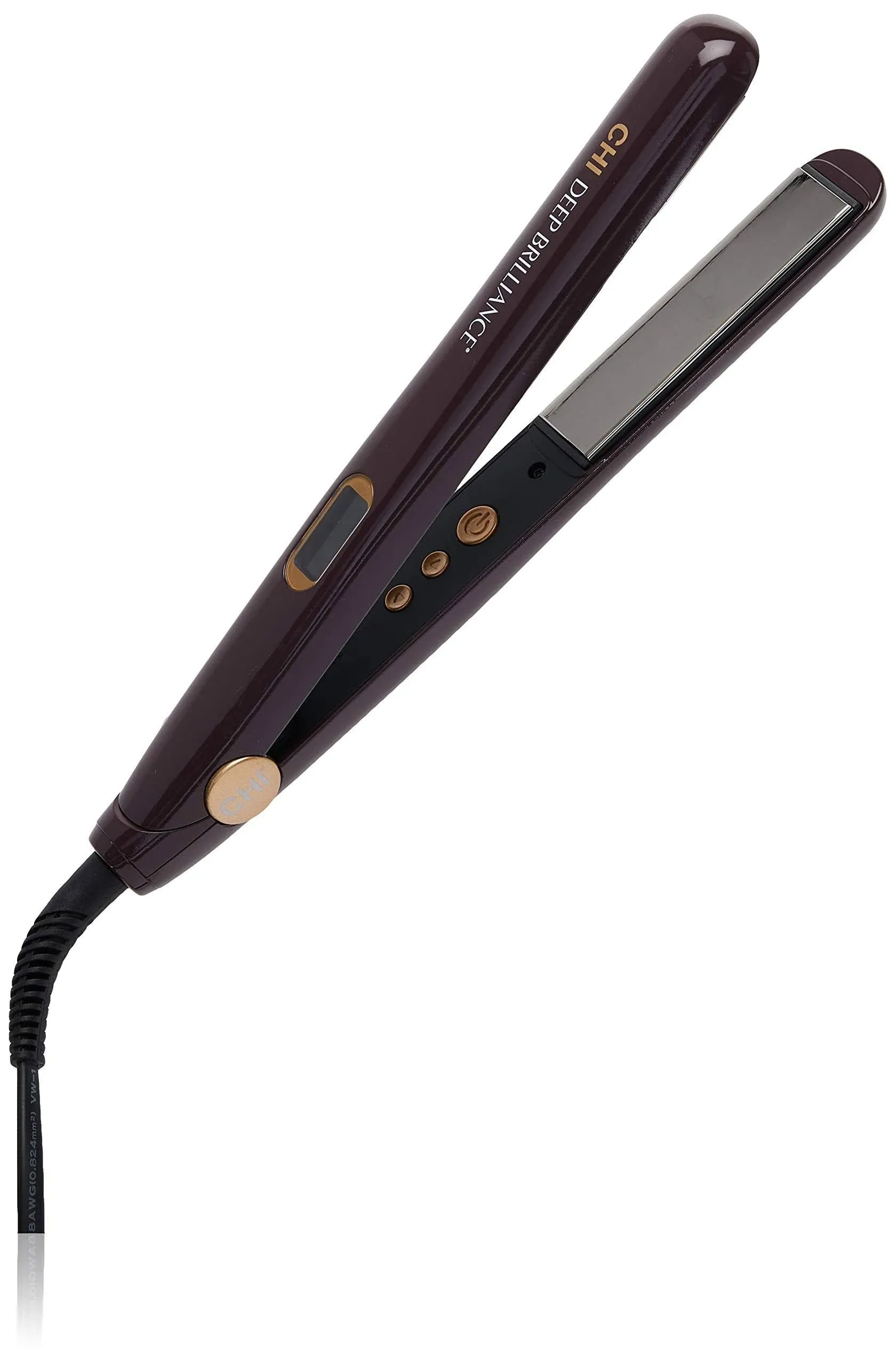 CHI Deep Brilliance 1&#034; Titanium Hair Straightener Purple - Free Serum Inside!